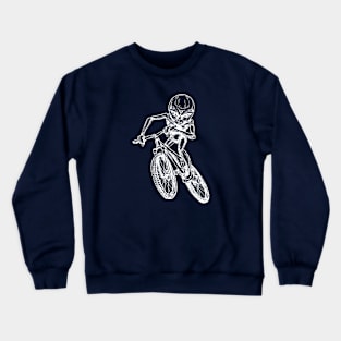 SEEMBO Alien Cycling Bicycle Bicycling Biker Biking Riding Bike Crewneck Sweatshirt